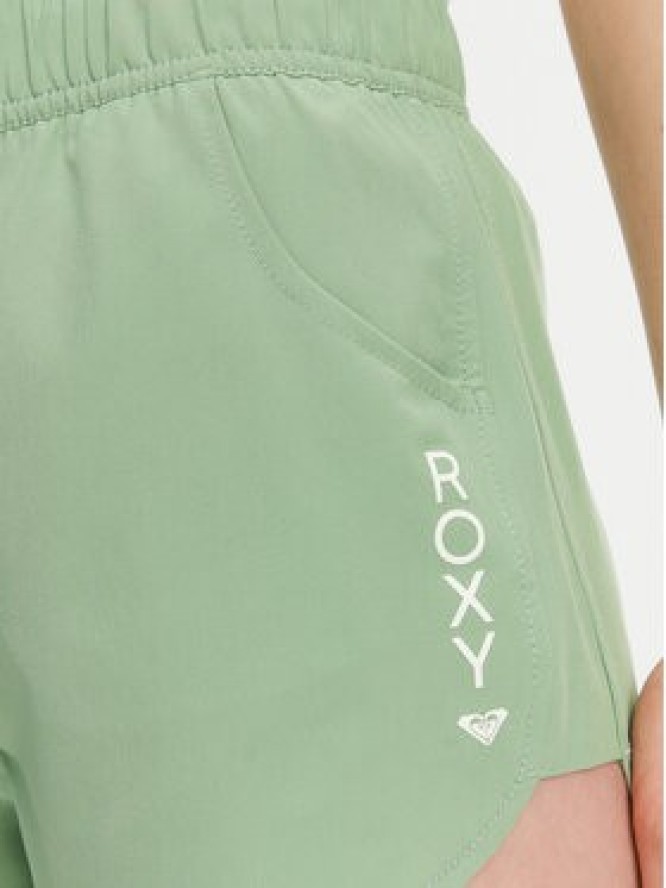 Roxy Szorty materiałowe ERJBS03298 Zielony Regular Fit