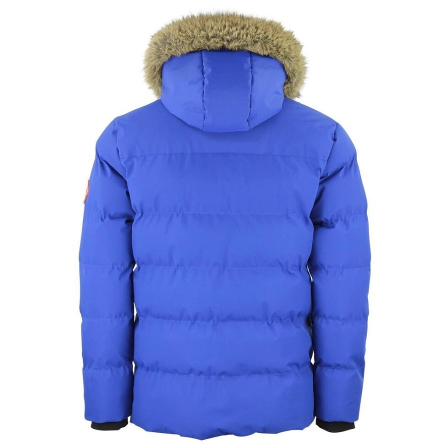 Kurtka puchowa damska z kapturem i futrem Peak Mountain