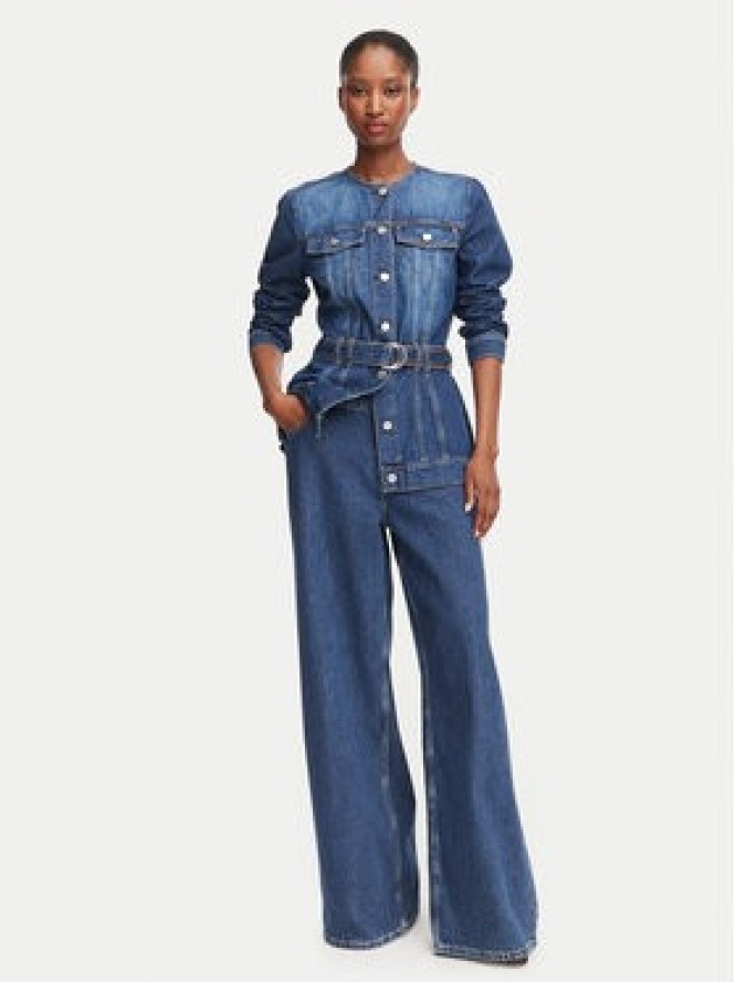Guess Kurtka jeansowa W6YN04 D1342 Niebieski Regular Fit