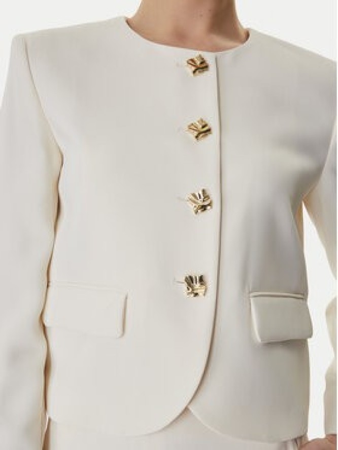 Marella Marynarka Falesia 2613041063 Écru Regular Fit