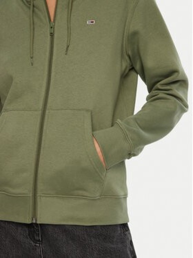 Tommy Jeans Bluza Flag DW0DW19729 Zielony Regular Fit