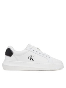 Calvin Klein Jeans Sneakersy Chunky Cupsole Ru Patch Lth Wn YW0YW01846 Biały