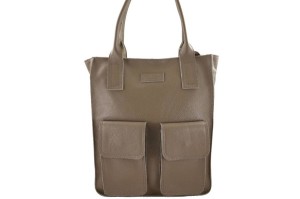 Shopperka skórzana BARBERINI'S c. beżowa 952-9