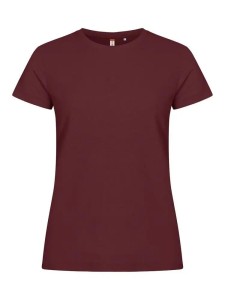 clique Basic-T Women damska koszulka dopasowana burgund