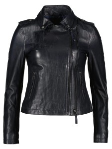 Apple of Eden Skórzana kurtka w kolorze granatowym rozmiar: 42