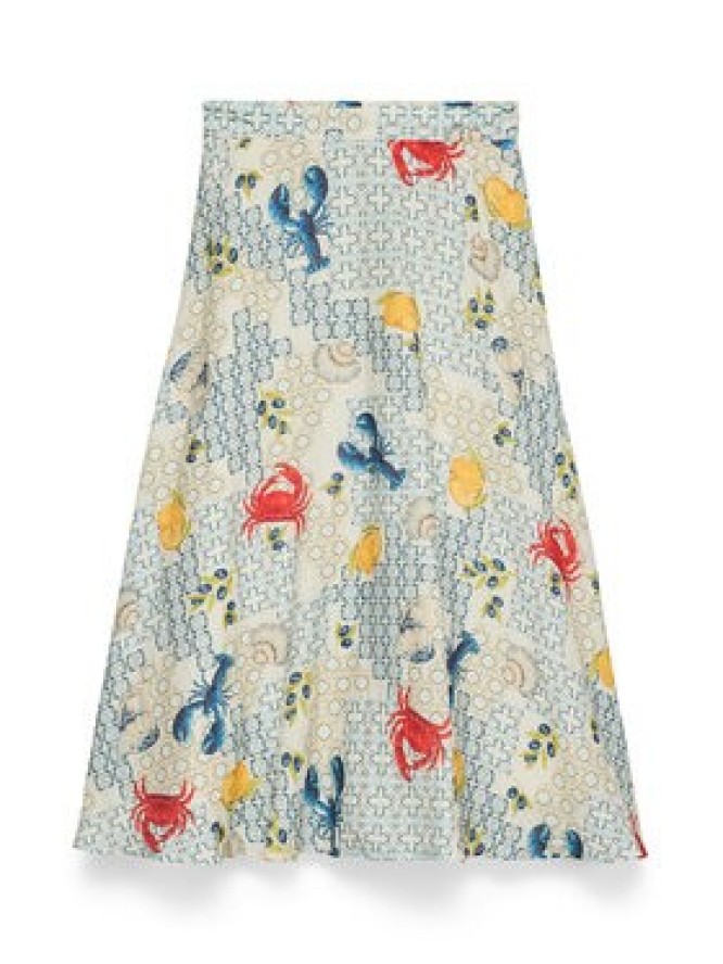 Vero Moda Spódnica Valentina 10351012 Beżowy jasny A-Line Fit