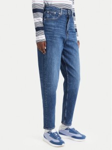 Tommy Jeans Jeansy 90'S Mom High DW0DW23513 Niebieski Boyfriend Fit