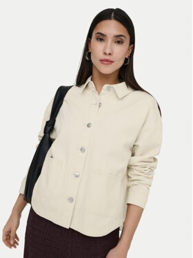 ONLY Kurtka jeansowa Lara 15372651 Beżowy Regular Fit