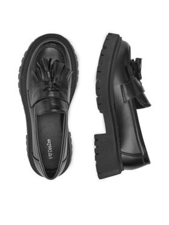 DeeZee Loafersy S670-21 Czarny