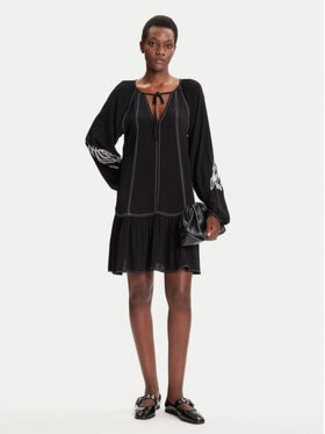 Desigual Sukienka codzienna Silvianegro 25WWVW19 Czarny Loose Fit