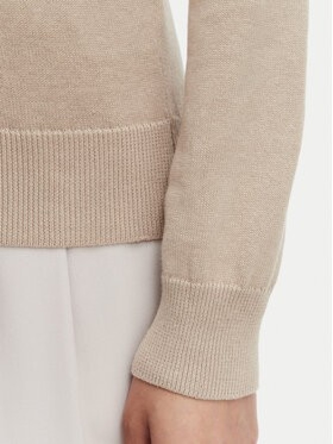 Beverly Hills Polo Club Sweter P-SS26W-M536563 Beżowy Regular Fit