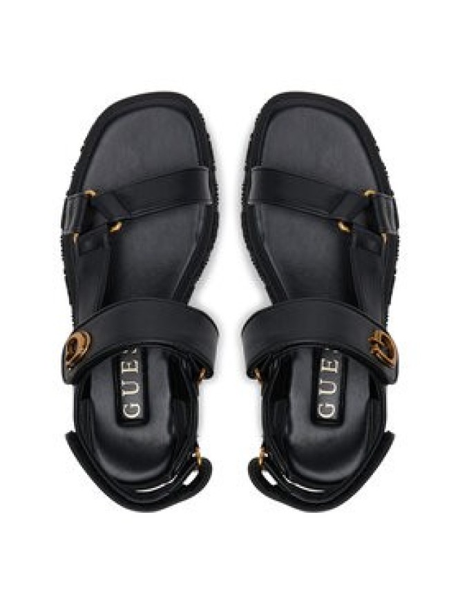 Guess Sandały FLJLAN ELE03 Czarny