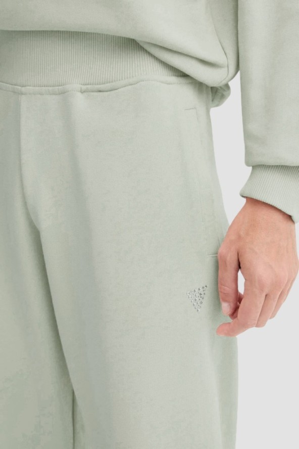 GUESS Zielone spodnie dresowe damskie Primula, Rozmiar XS