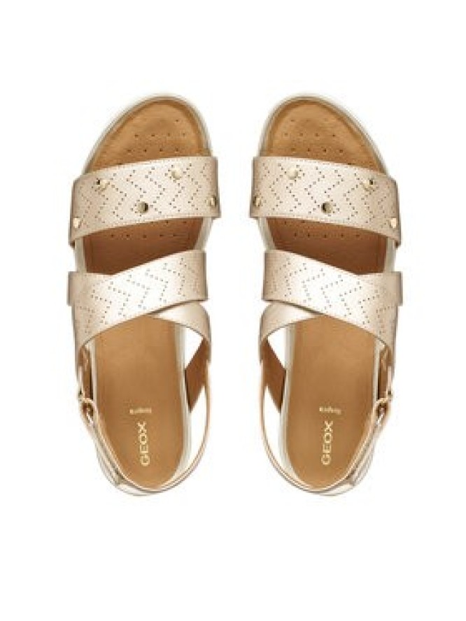 Geox Sandały Sandal Vega D65R6B 000NF C2012 Złoty