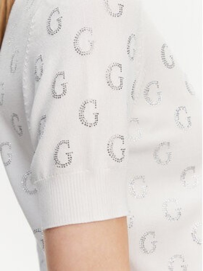 Guess Sweter W5GR05 Z3D60 Biały Regular Fit
