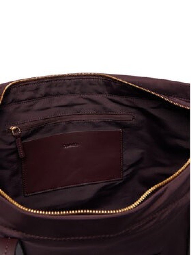 Calvin Klein Torebka Medium Tote LV04F3869G Bordowy