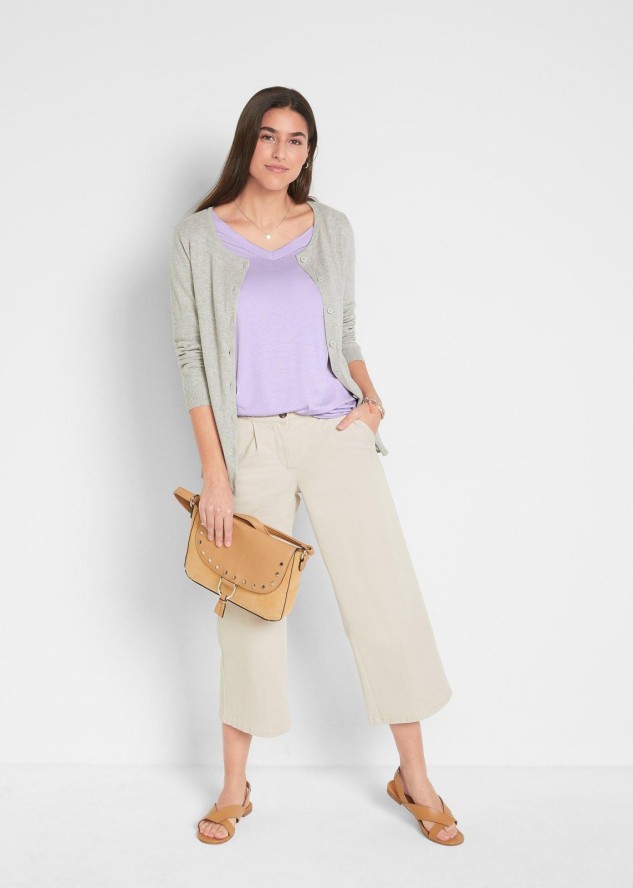 Długi shirt z miękkiej wiskozy (2 szt.)