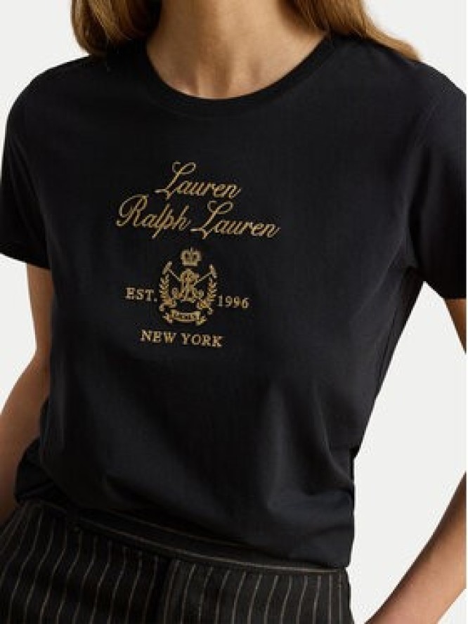 LAUREN RALPH LAUREN T-Shirt 200P13943001 Czarny Regular Fit