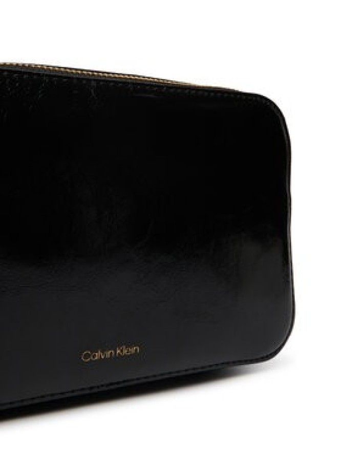 Calvin Klein Torebka Foil Logo Glossy LV04F3539G Czarny