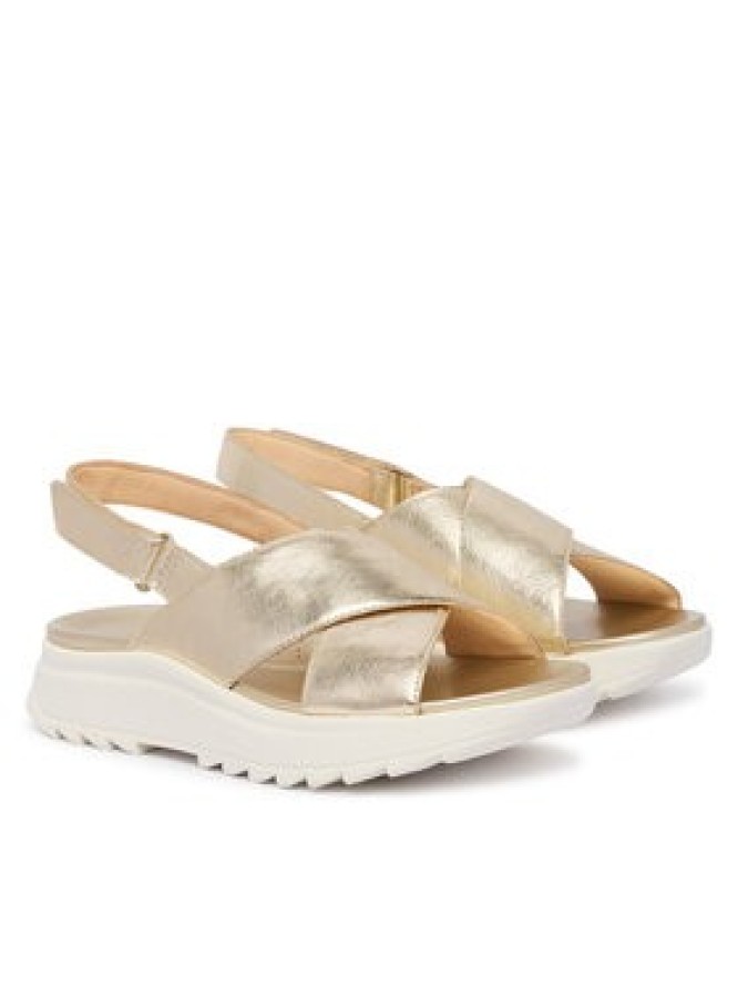 Clarks Sandały DashLite Wish 26185882 Złoty