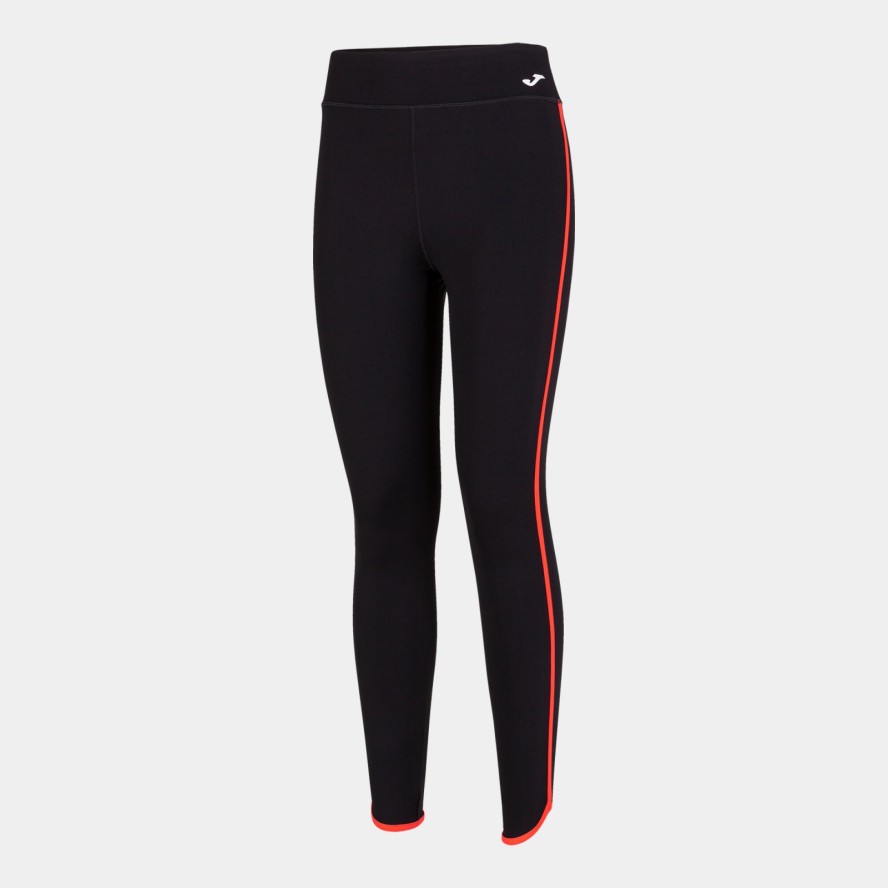 Legginsy damskie Joma Combi Torneo — długie, czarne/koral, S