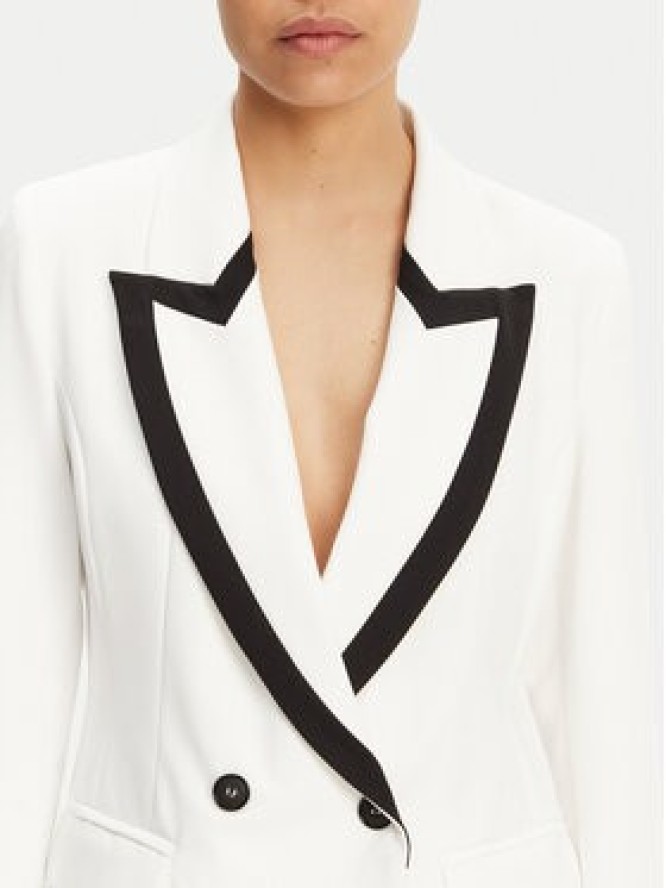 Maryley Marynarka 25EB189/43BN Biały Regular Fit