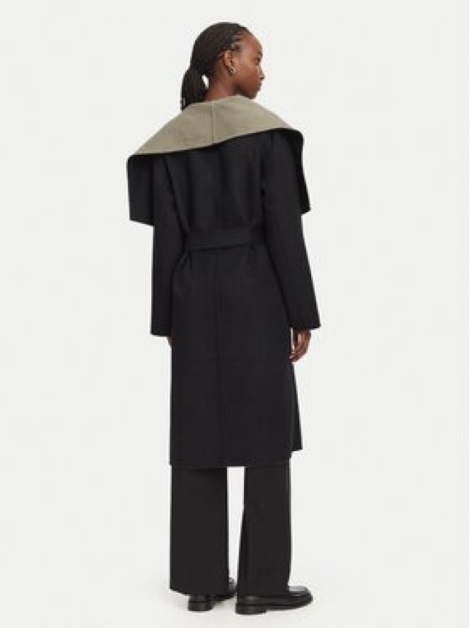 KARL LAGERFELD Płaszcz wełniany B3W15030 Brązowy Relaxed Fit