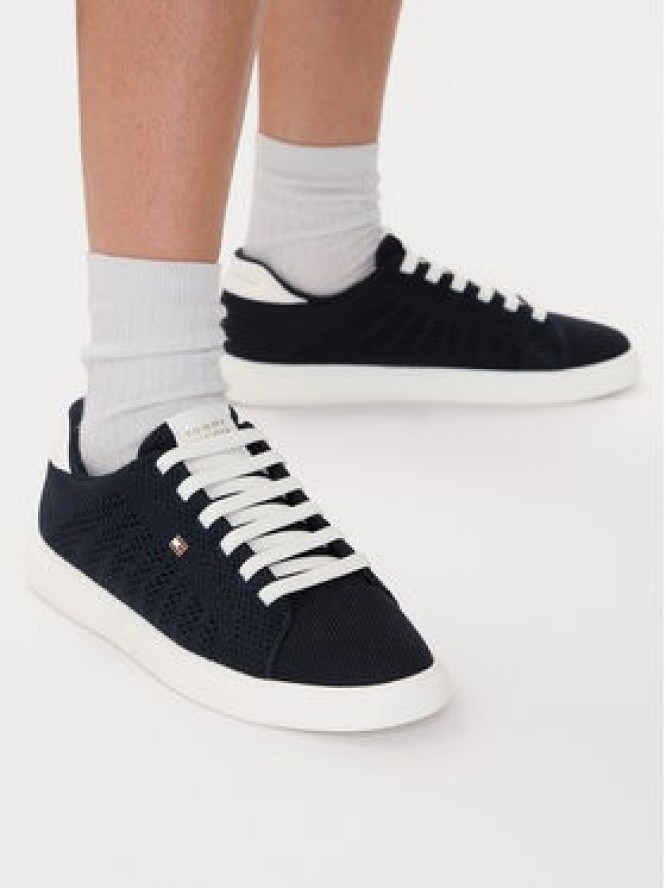 Tommy Hilfiger Sneakersy Th Icon Light Knit Sneaker FW0FW09401 Czarny