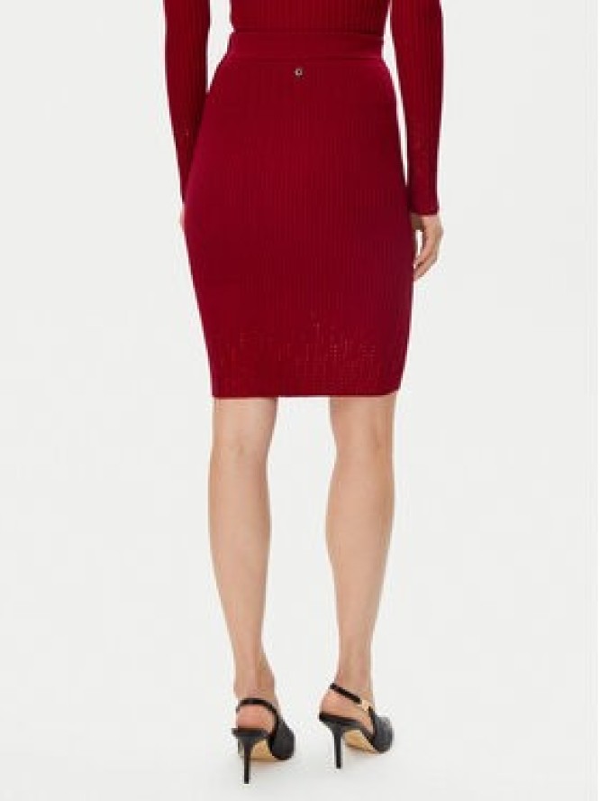 Guess Spódnica ołówkowa W5RD83 Z2Y50 Czerwony Slim Fit