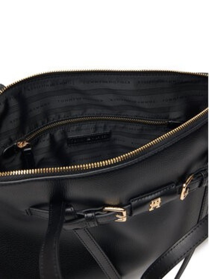 Tommy Hilfiger Torebka Th Buckle Tote AW0AW19032 Czarny