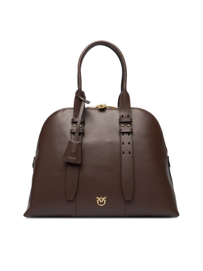 PINKO Torebka Bowling Bag Medium AI 25-26 PLTT 105172 A0QO Brązowy