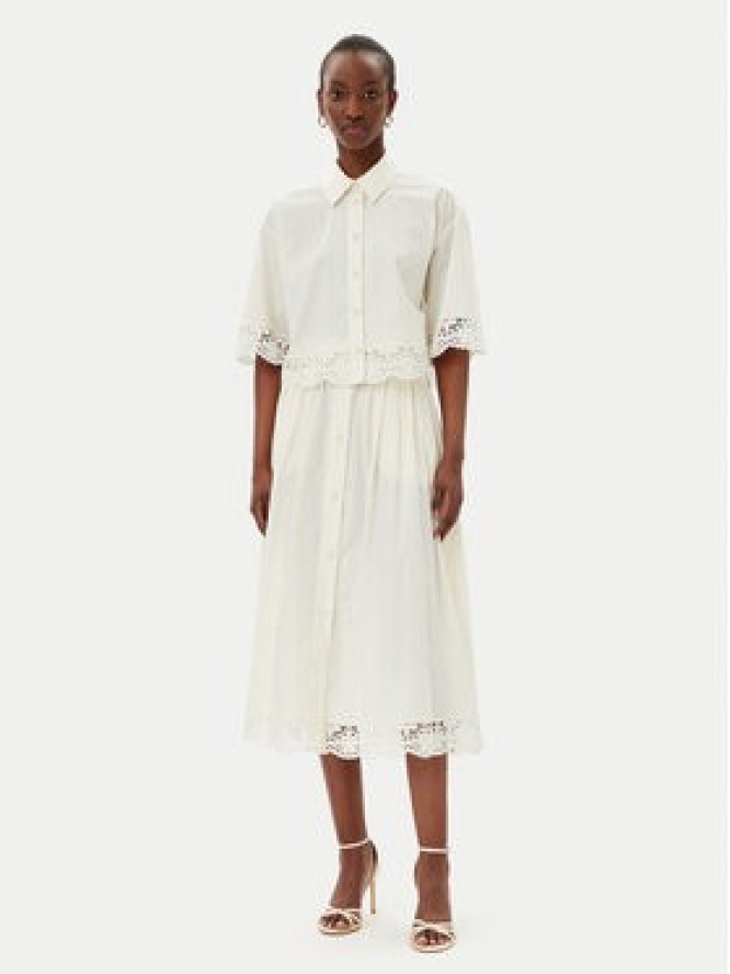 TWINSET Koszula 251TT2093 Écru Loose Fit