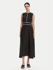 ICONA Sukienka letnia RP5LE007 Czarny Regular Fit