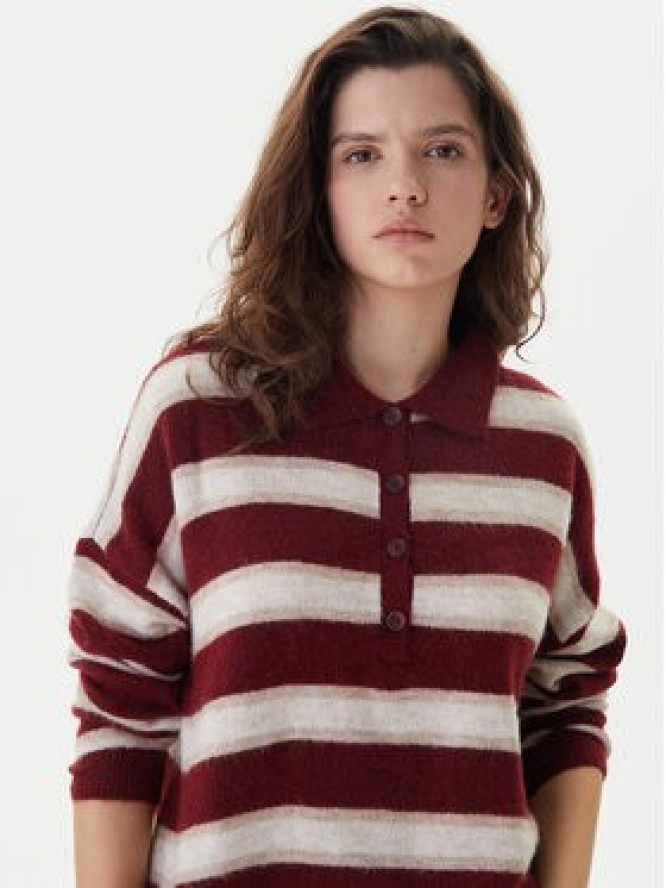 ONLY Sweter Talio 15358606 Bordowy Regular Fit