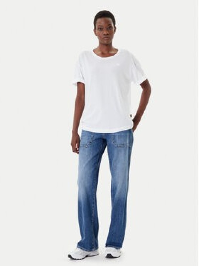 G-Star Raw T-Shirt Rolled Up D24524-4107 Biały Loose Fit