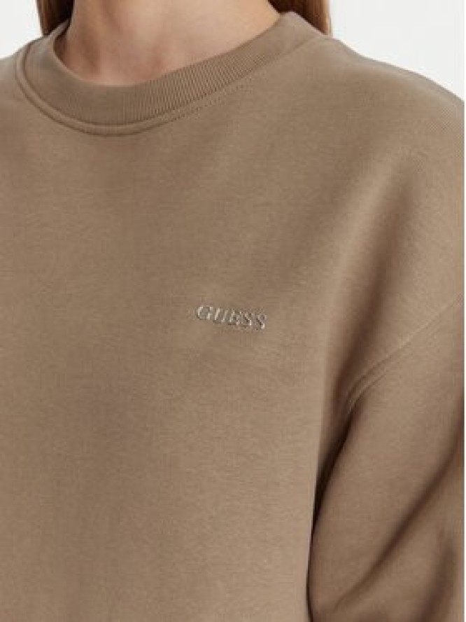 Guess Bluza V6RQ13 K9V31 Beżowy Regular Fit