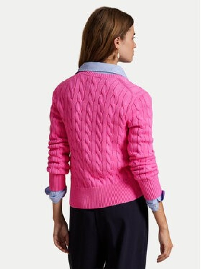 Polo Ralph Lauren Kardigan 211971868012 Różowy Slim Fit