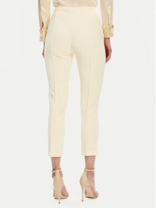 Elisabetta Franchi Spodnie materiałowe PA-076-51E2 Żółty Regular Fit