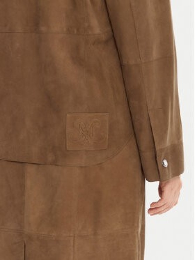 MAX&Co. Kurtka skórzana Stallo 2526446011200 Brązowy Loose Fit