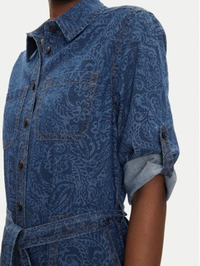 Olsen Sukienka jeansowa 13002015 Granatowy Regular Fit