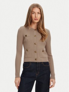 Guess Kardigan W5YR09 Z0130 Beżowy Regular Fit