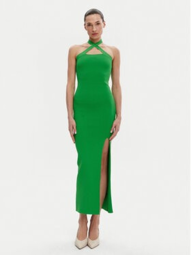 Silvian Heach Sukienka dzianinowa GPP25028VE Zielony Regular Fit