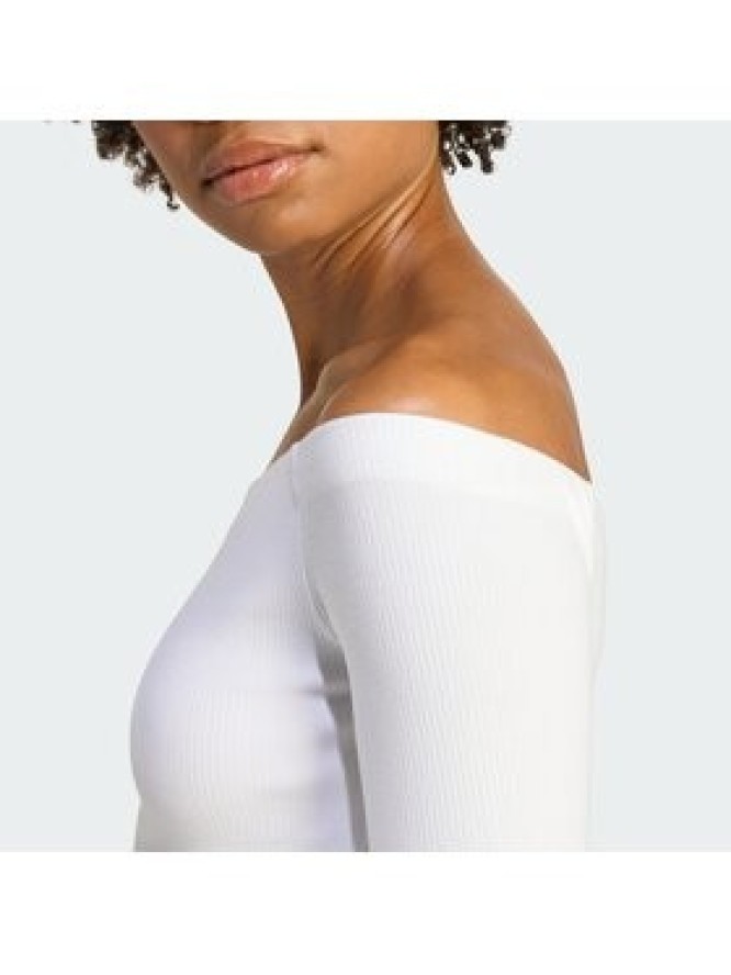 adidas Bluzka Essentials KE3153 Biały Slim Fit