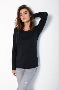 BLUZKA EMMA MODAL CIEMNO GRAFITOWA XS - Flawless