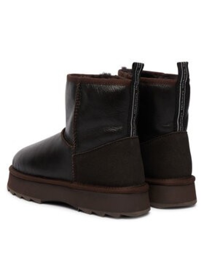 EMU Australia Śniegowce Sharky Mini Town Flatform W13340 Brązowy ciemny