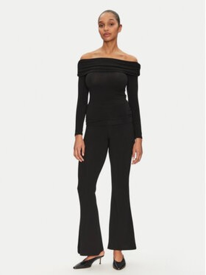 ONLY Bluzka Glamour 15339759 Czarny Slim Fit