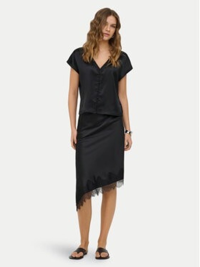ONLY Spódnica midi Faraya 15380116 Czarny Regular Fit