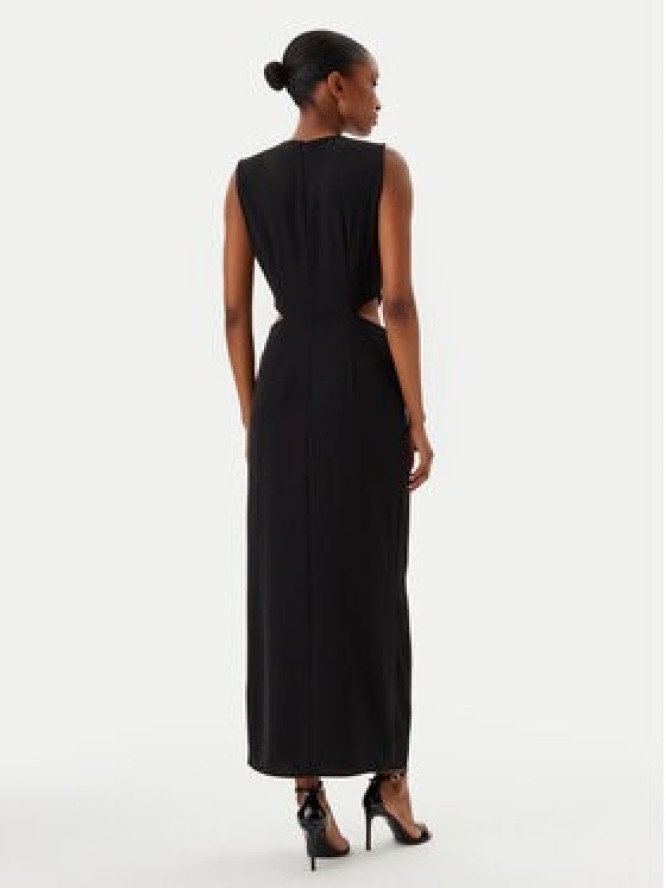 Haveone Sukienka wieczorowa AFS-N029 Czarny Regular Fit