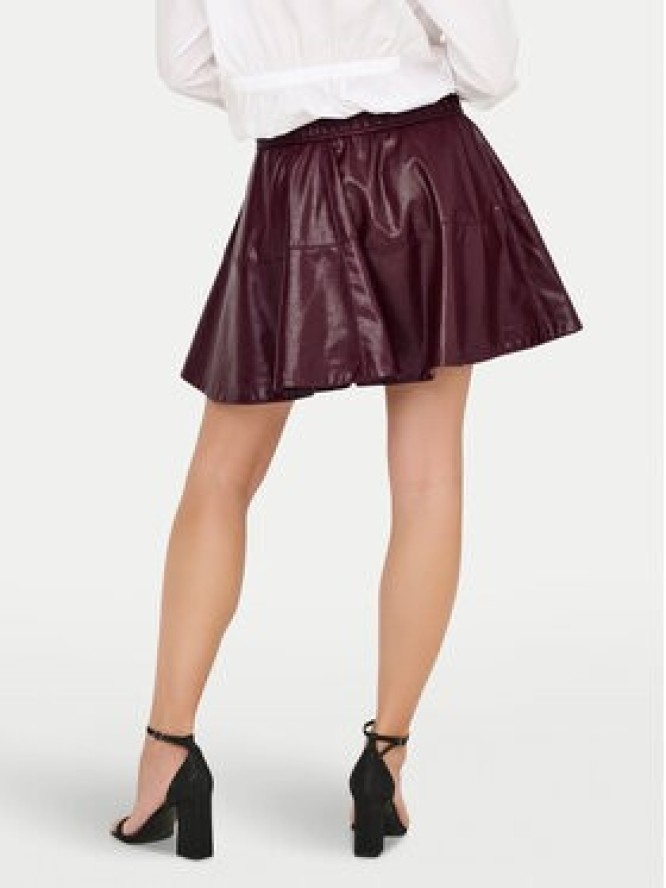 ONLY Spódnica z imitacji skóry Jacky 15355512 Fioletowy Regular Fit