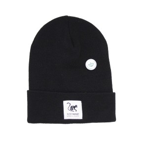 Recyklingowa Czapka Beanie - Jeden Rozmiar - (Czarny)